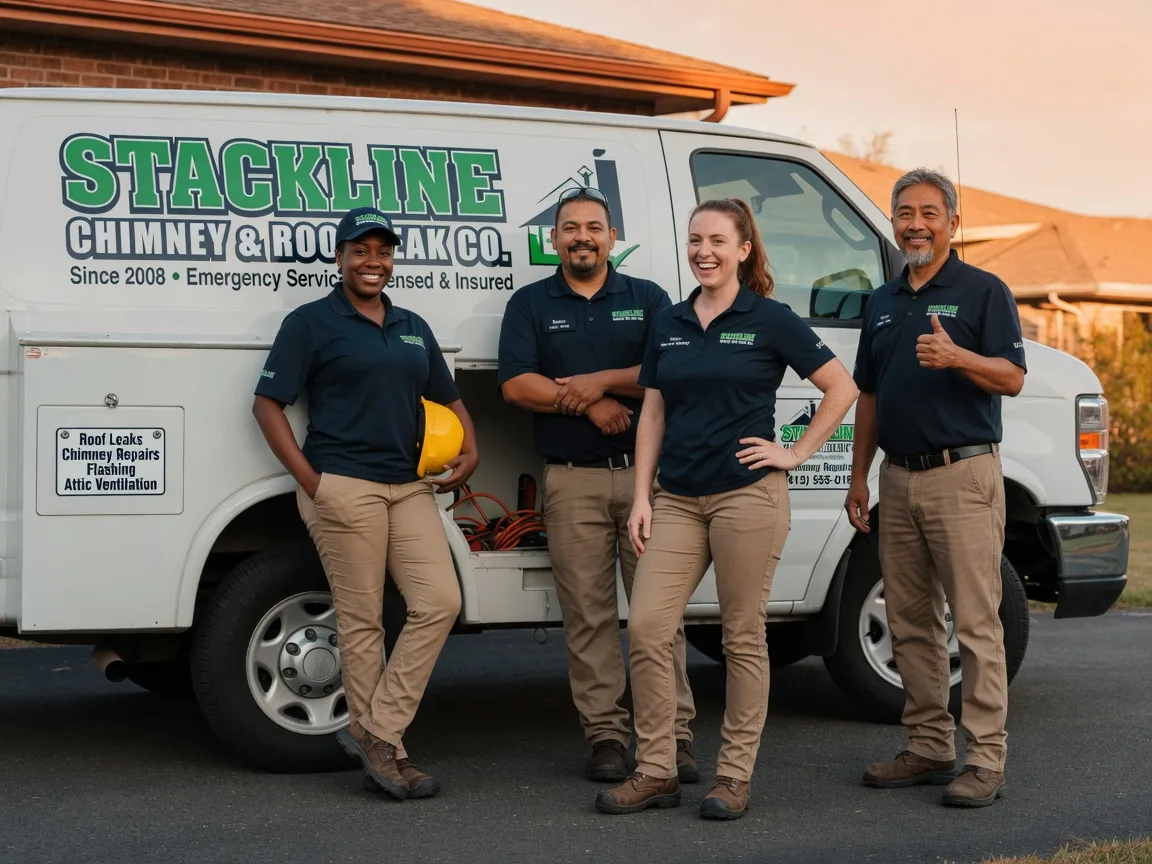 Chimney flashing repair company in Owasso, OK
